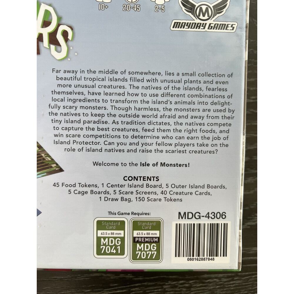 Isle of Monsters Board Game by Joshua DeBonis Mayday Games, New and Sealed - Picture 3 of 6